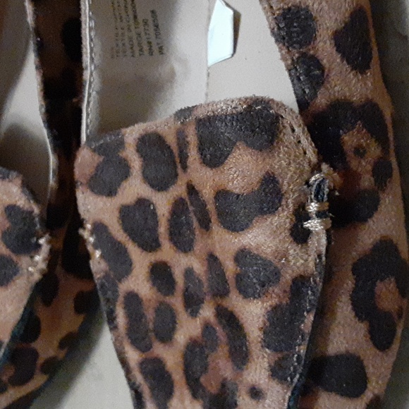 Women's "A new day" leopard faux suede flats/slip on shoes - Picture 7 of 12